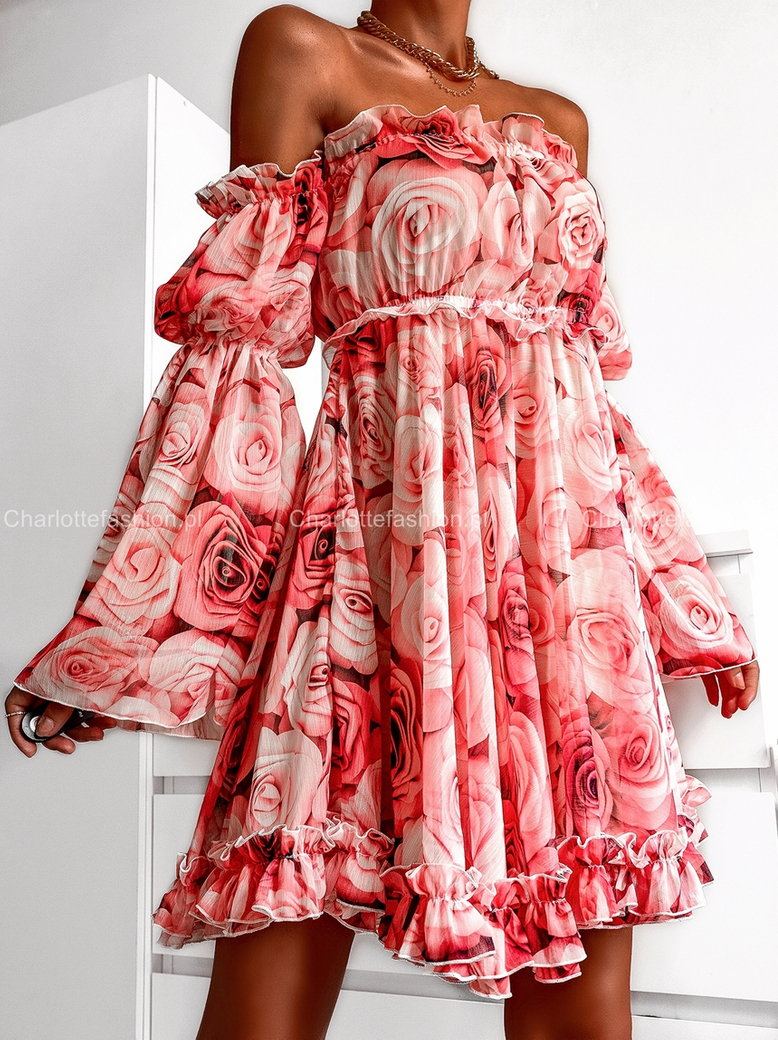 Sukienka hiszpanka w róże Debra A1431